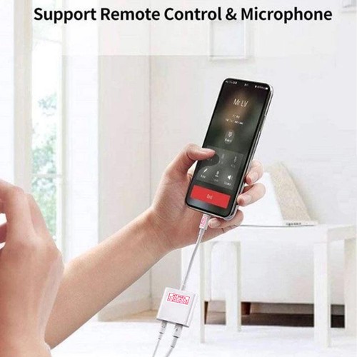 Weiß - 2 in 1 AUX Adapter kabel Klinke Kopfhörer USB Type C Audio NEU! - Bild 13 von 14