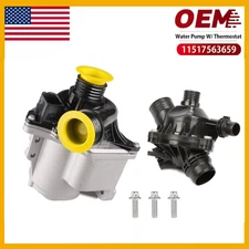Electric Engine Water Pump + Thermostat Kit For BMW 335i 535i 640i 11517563659