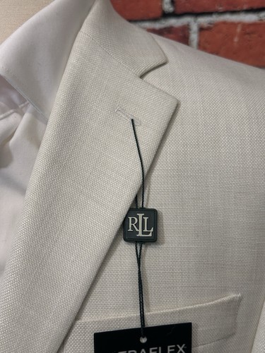 LAUREN RALPH LAUREN HERREN BLAZER GR 38 ELFENBEIN CREME SPORT MANTEL ULTRAFLEX JACKE - Bild 3 von 13