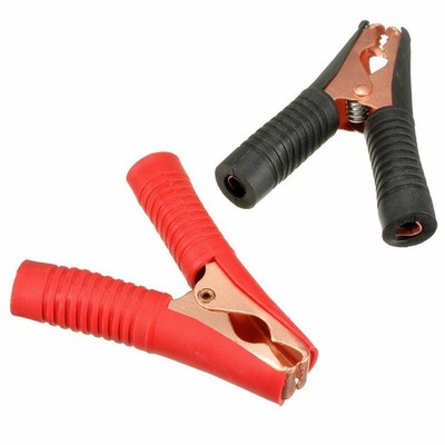 Crocodile Clip Toolset Reliable Connection for Car Batteries in Red Black