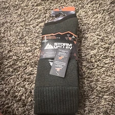 Storm valley men’s Bamboo Boot Socks 2 pack (dark green/grey)