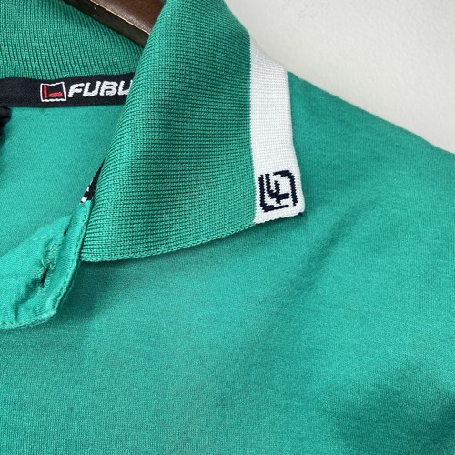 Camisa Polo Fubu De Colección Para Hombres Talla 2XL Verde Y2K Patinador Calle Rap Hip Hop Suelta - Imagen 9 de 13