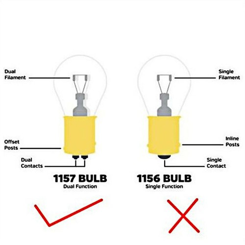 2X 1157 LED Turn Signal Light + Amber Lens For Harley Touring Sportster 883 1200 - Picture 3 of 14