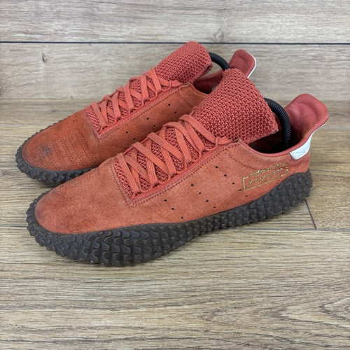Adidas Schuhe Herren Größe UK 9 Kamanda rot Wildleder Gummisohle Originals Freizeit Turnschuhe - Bild 7 von 10