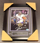 RAY LEWIS AUTOGRAPHED RAVENS SUPER BOWL MVP FRAMED 8X10 PHOTO BAS BECKETT HOLO