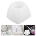  4 Pcs Toilet Brush Holder Bowl Set Bottom Cup Bathroom Accessories