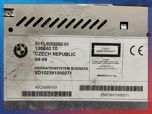 BMW X3 series E83 BUSINESS RADIO AM FM NAVIGATION SYSTEM CD PLAYER CID HEAD UNIT - Picture 3 of 6