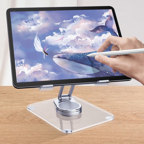 Tablet-Ständer mit um 360 Grad drehbarer Basis für den Schreibtisch, - Afbeelding 4 van 7