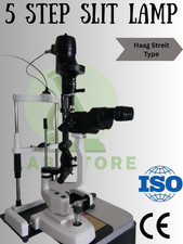 Slit Lamp Haag Streit Type 5 Step With Metal Base 110/220V FREE SHIPPING