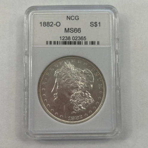 1882-O $1 Morgan Silver Dollar BU Condition - Outdated/ Old Grade