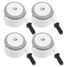 4PCS Stroller Wheels: Silent Stem Swivel Wheels Caster Replacement Walker