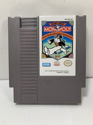 Monopoly NES Complete CIB GREAT Condition w/ RARE Poster,Mint! TESTED! FAST SHIP - Picture 4 of 5