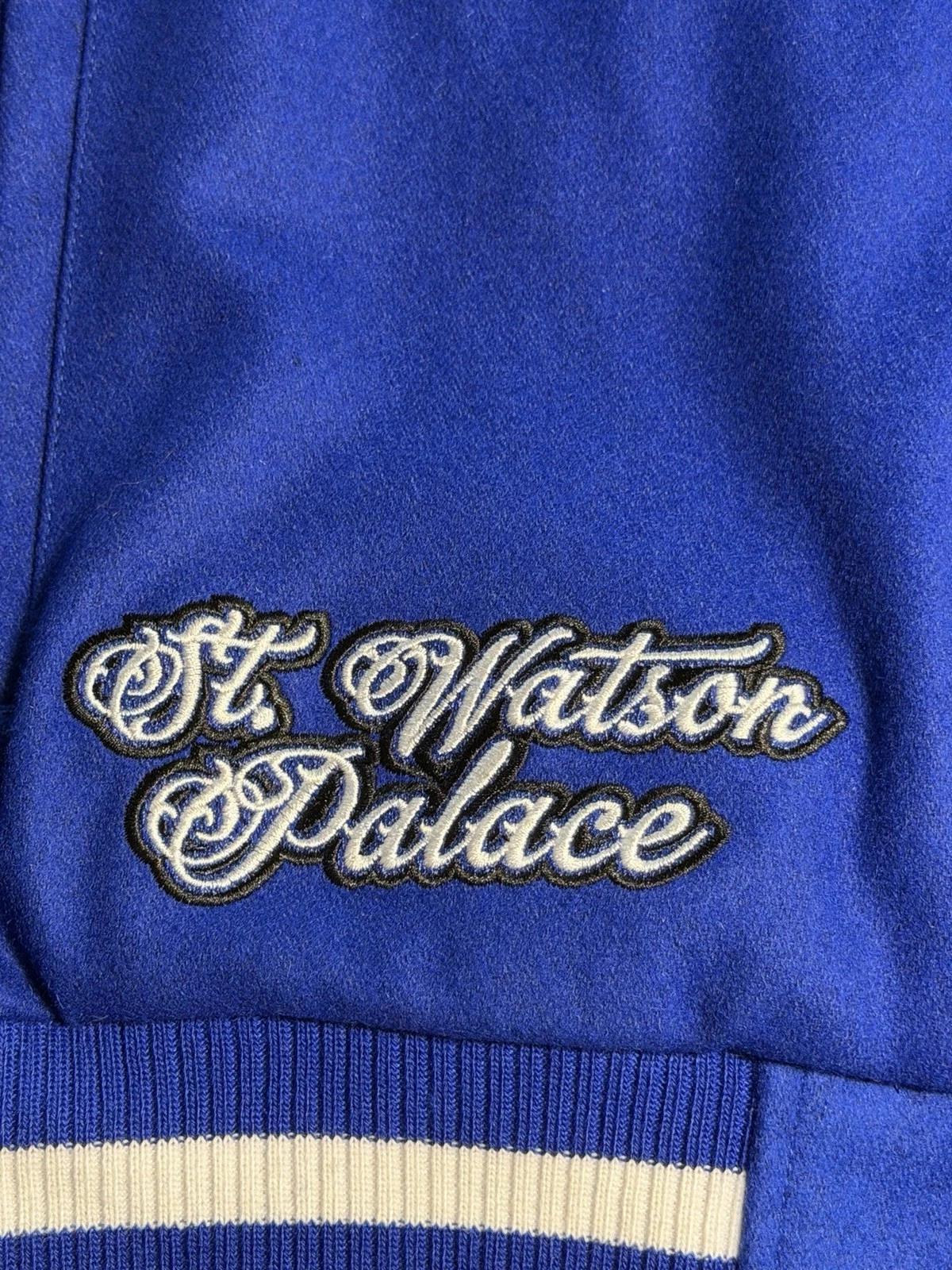 Watson Larger Than Life Varsity Jacket XL New With Tags Blue Letterman Coat - product detail image 11