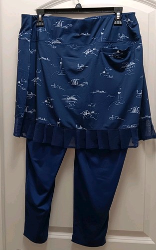 San Soleil XL Rock über Capri Hose UV 50 blau Golf Athleisure NEU - Bild 3 von 5