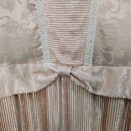 VTG Scott McClintock Pink Lace Dress Victorian Edwardian Women's 14 Drop Waist - Picture 10 of 16