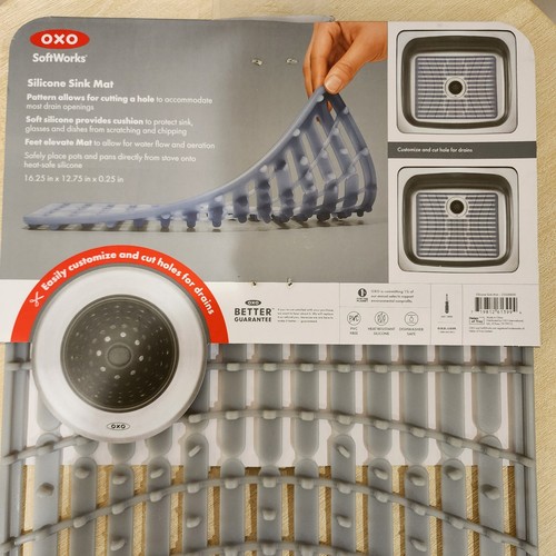 OXO Softworks Silicone Sink Mat 16.25 x 12.75" #23168800 Customizable - Picture 3 of 3