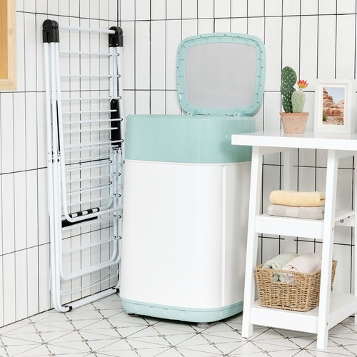 Costway 2-Level Clothes Drying Rack Foldable Airer w/ Height-Adjustable Gullwing - 第 4/12 張圖片