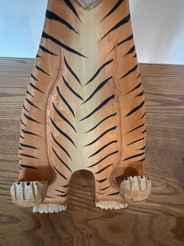 Picture Frame Holders Carved Wooden Tiger Giraffe Safari Jungle - Picture 5 of 13