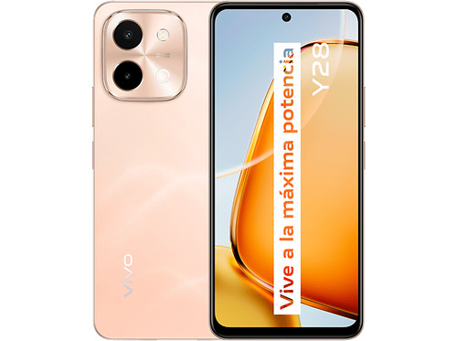 Móvil de exposición vivo Y28, Gleaming Orange, 128 GB, 4 GB RAM, 6.68 " LCD HD+ - Imagen 1 de 7
