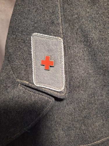DRK Rot Kreuz Uniformjacke Uniform Effekten Kragenspiegel - Picture 2 of 7