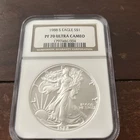 1988 S $1 American Silver Eagle 1 oz 999 Fine Silver NGC PF 70 Ultra Cameo Coin
