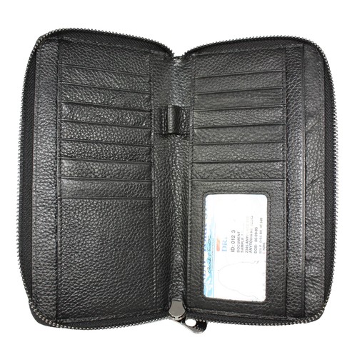 Leather Checkbook Wallet Credit Card Holder - Bild 3 von 3