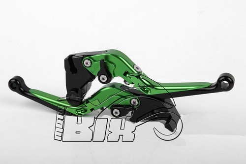 KIT LEVE REGOLABILI SNODABILI ERGAL KAWASAKI ZX9R  2000 2001 2002 2003 VERDE - Bild 2 von 4