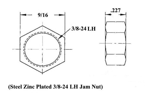 Chromoly 3/8 x 3/8-24 Panhard Bar Kit .058 Bungs Hogar - Imagen 5 de 7