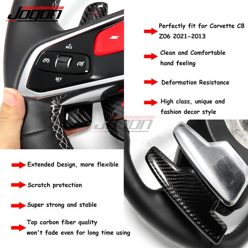 Carbon Steering Wheel Paddle Shifter For Corvette C8 Stingray Coupe Z51 Z06 20+ - Picture 6 of 9