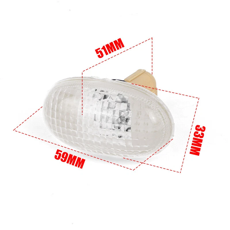 2x Luz de señal de giro para guardabarros delantero para Chevrolet Aveo Spark Daewoo Foto 3 de 4