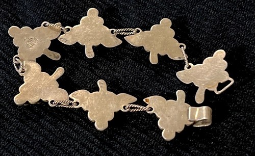Vintage Taxco Mexico Sterling Silver Grape Vine Bracelet-7.5 Long - Picture 7 of 10