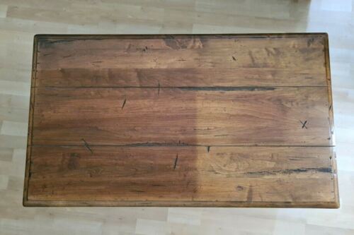 VTG ETHAN ALLEN Large Old World Treasure Chest Blanket Chest Key Maple PICK UP - Picture 4 of 12