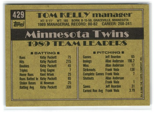 1990 Topps Baseball (#291-550) - Pick- Complete Your Set - 40% off 4+ - 第 47/75 張圖片