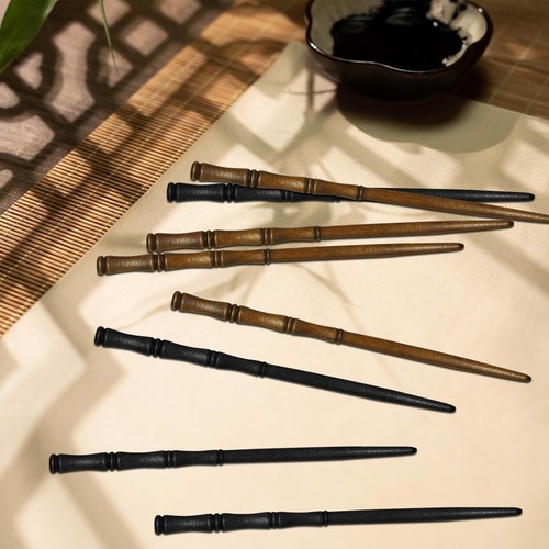 Long Wooden Womens Hair Stick Grip Chopstick Pin Bun Holder Hair Styling Brown - Picture 7 of 20