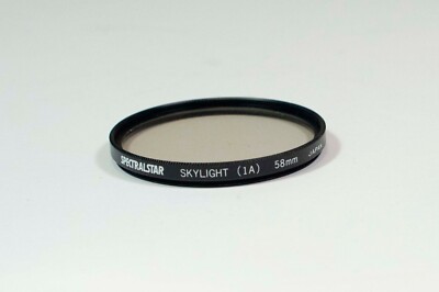 58mm Filtro Skylight 1A a vite M58. Photo lens Sky Light filter