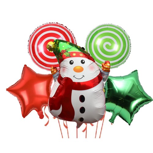 Frohe Weihnachten Ballons Helium rot & grün Weihnachten Weihnachtsmann Geburtstag Party Dekor UK - Bild 26 von 28