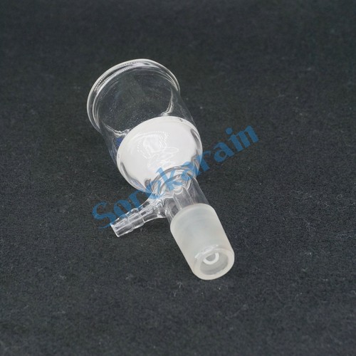 60ml Joint 24/29 Filter Funnel Sand Core G5 Coarse 2-4 Micron Lab Glass - Picture 2 of 4