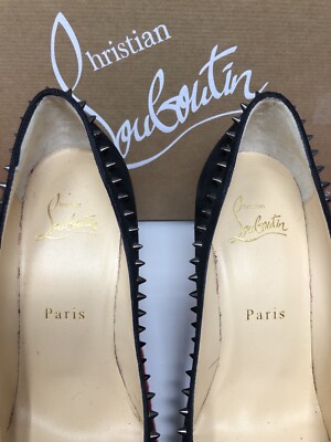 ルブタン ANJALINA 85 VEAU VELOURS パンプス 37.5 Christian Louboutin Anjalina 85 VEAU VELOURS 35.5 Barely
