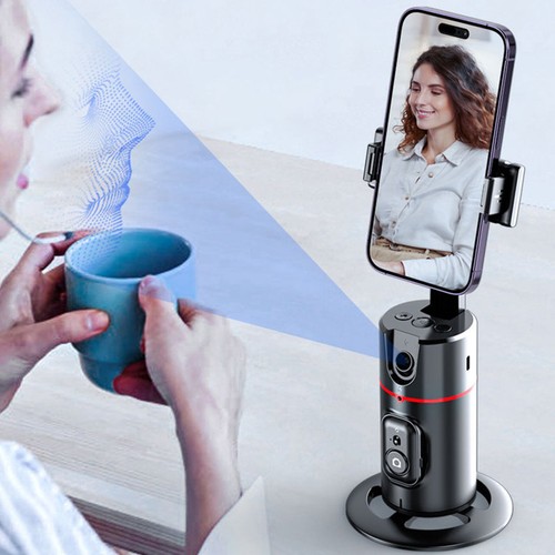 Support de prise de vue intelligente pour trépied de suivi automatique du visage rotation 360 ° support de prise de vue automatique - Photo 9 sur 13
