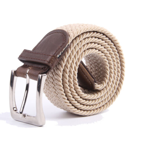 Canvas elastischer Stoff gewebte Stretch geflochtene Gürtel - Bild 6 von 41