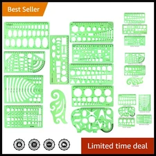 Versatile Geometric Drafting Tools - 11 Templates for Architecture and Study