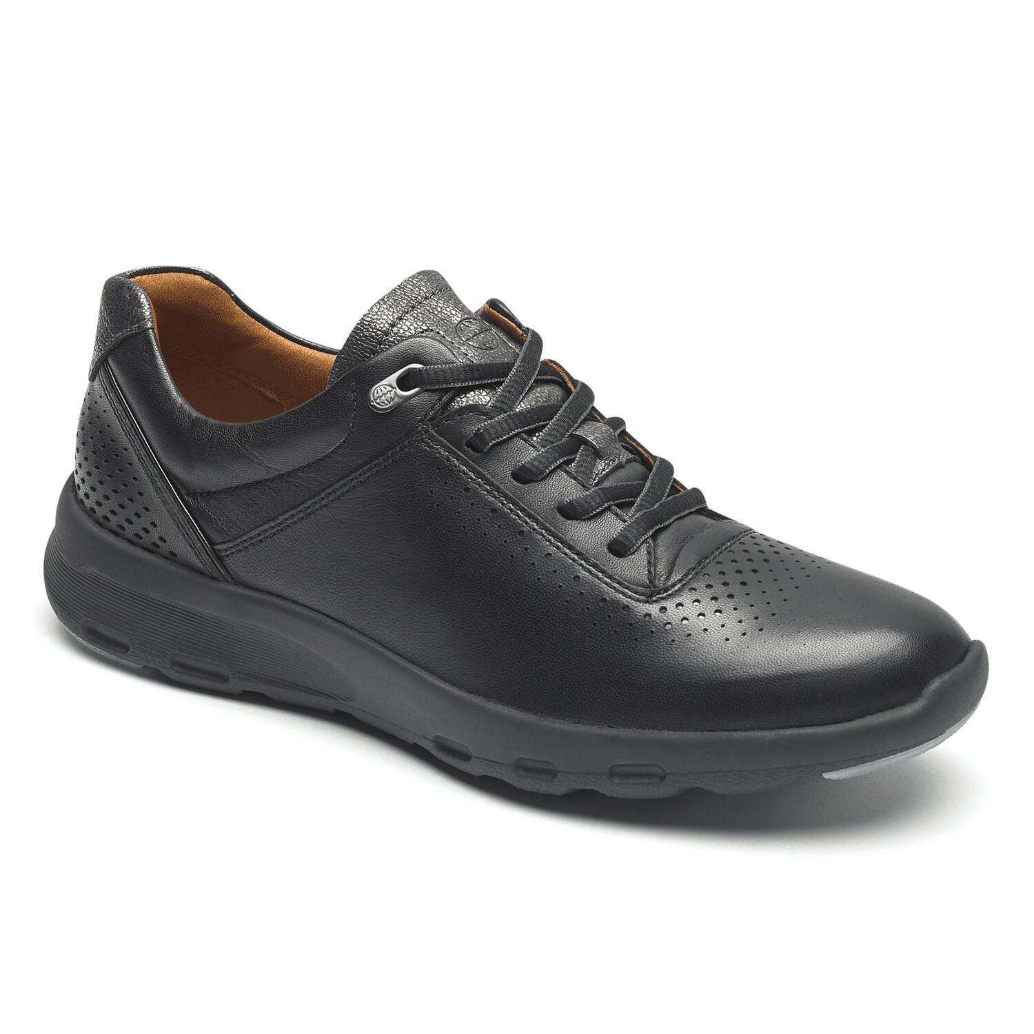 Rockport vamos a caminar para Mujeres Cuero Negro Zapato de comodidad Ubal - 9 medio Rockport vamos a caminar para Mujeres Cuero Negro Zapato de comodidad Ubal - 9 medio
