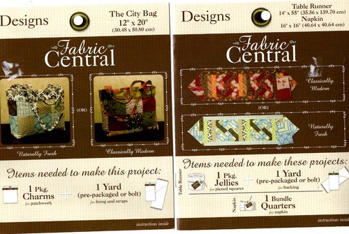 Lot of 4 Fabric Central Quilt Patterns / Instructions Parcheesi Top Lampshade + - Picture 4 of 5