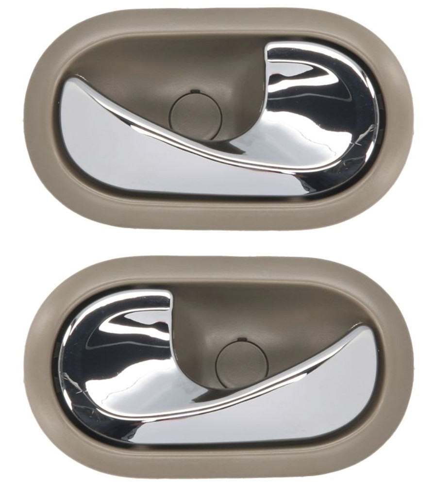 Poignée de porte intérieure pour Modus 1994-2012 - Finition chrome satiné premium x2