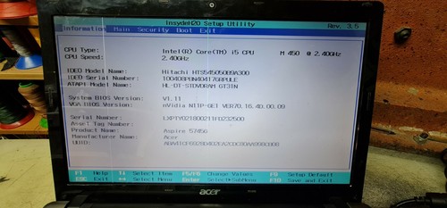 Motherboard Acer Aspire 5745g completa di scocca e componenti i5 - Foto 5 di 5