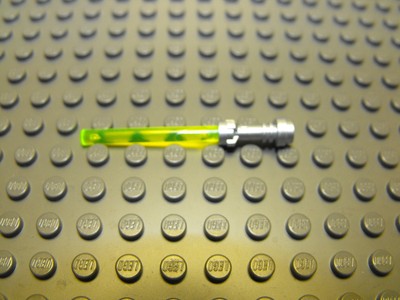 Lego Star Wars Metallic Silver Hilt With Trans Yellow Lightsaber #L3