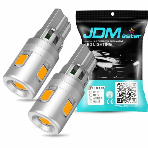 JDM ASTAR T10 LED Amber Car Interior Trunk Dome Lights Bulbs 194 2825 W5W 3000K - Picture 2 of 10