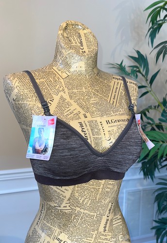 Hanes Women's ComfortFlex Seamless T-Shirt Bra MHG795 Gravel Grey Heather Size S - Picture 6 of 16