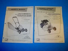 (11) VINTAGE 1960's JACOBSEN OWNER'S OPERATOR'S MANUALS & CATALOGS