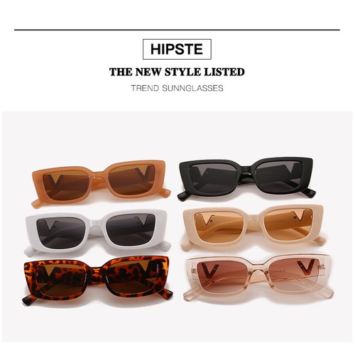 Rectangle Sunglasses for Women 90s Retro Trendy Classical Vintage Square Shades - Picture 6 of 23